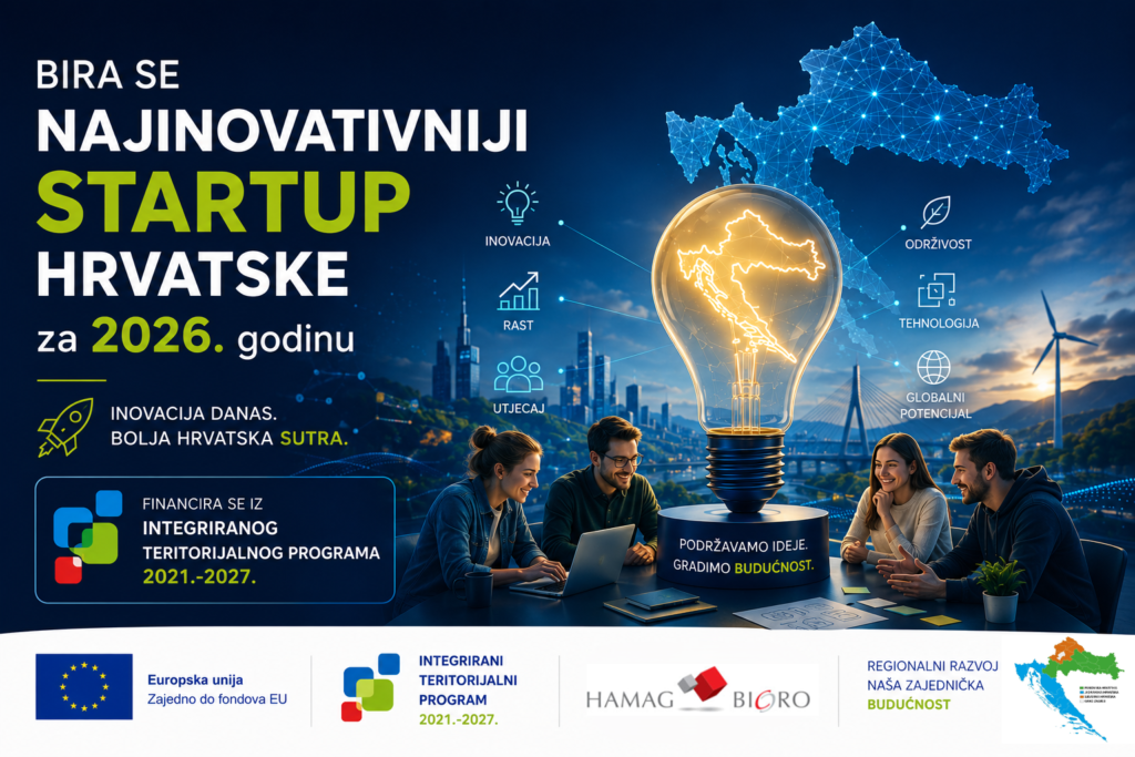 HAMAG-BICRO bira najinovativniji startup Hrvatske za 2026. godinu!